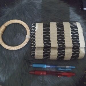 Target brands a new day Navy and white summer at the Hamptons Thai wristlet.